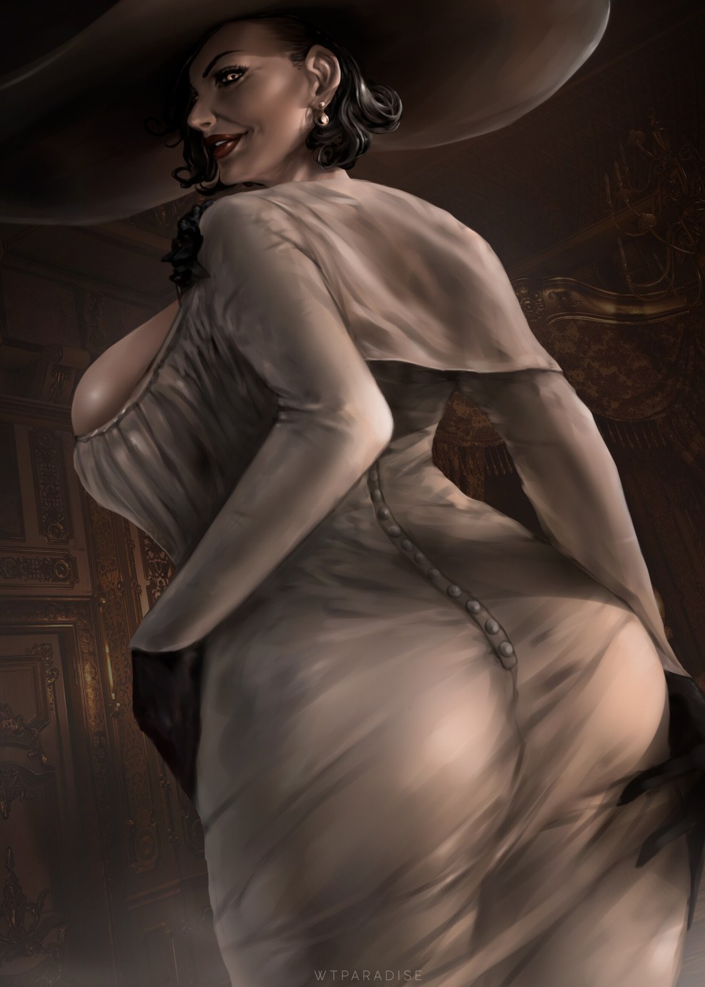 Lady Dimitresu Resident Evil Village Futanari