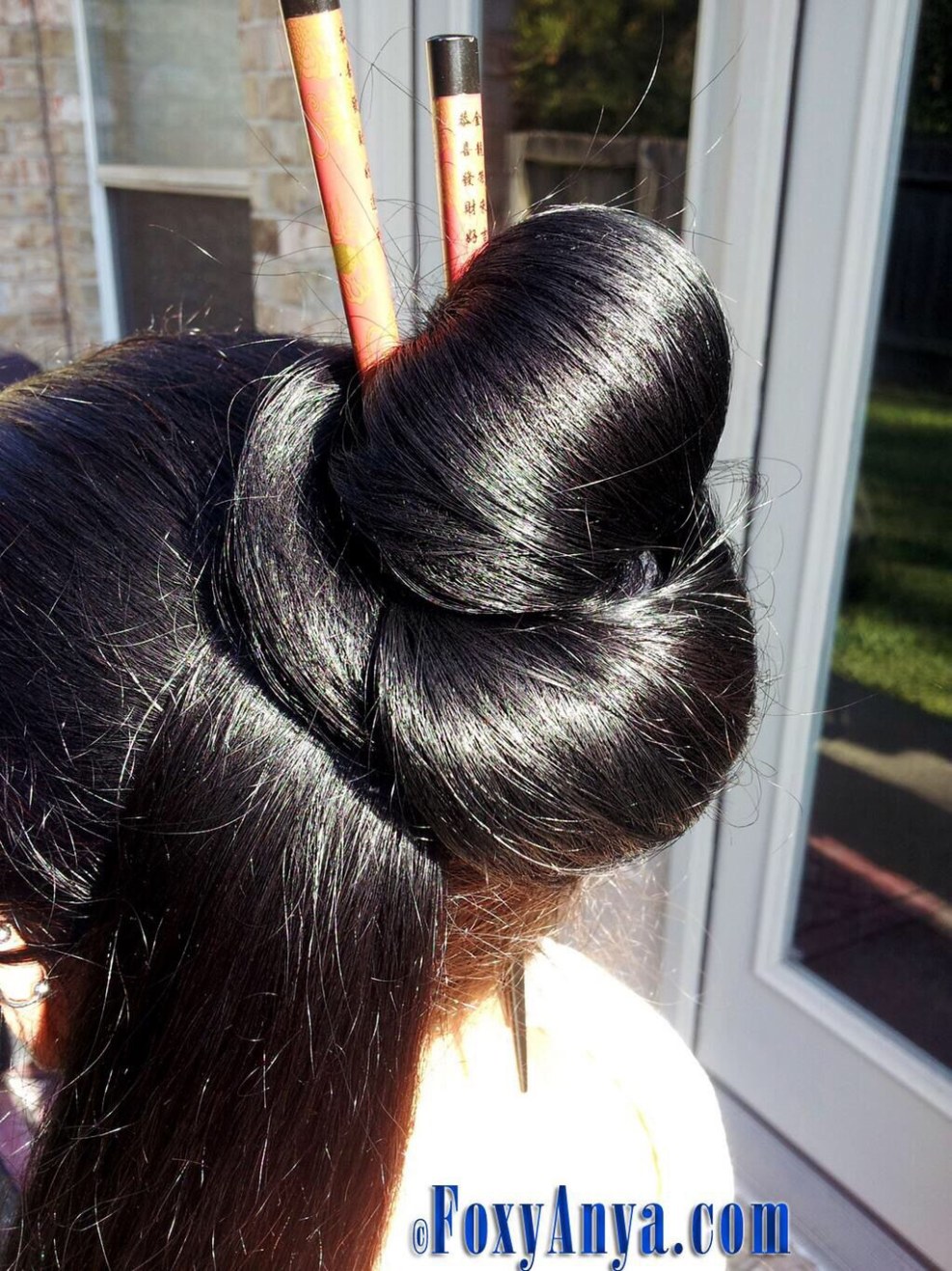 Anime girl with black hair