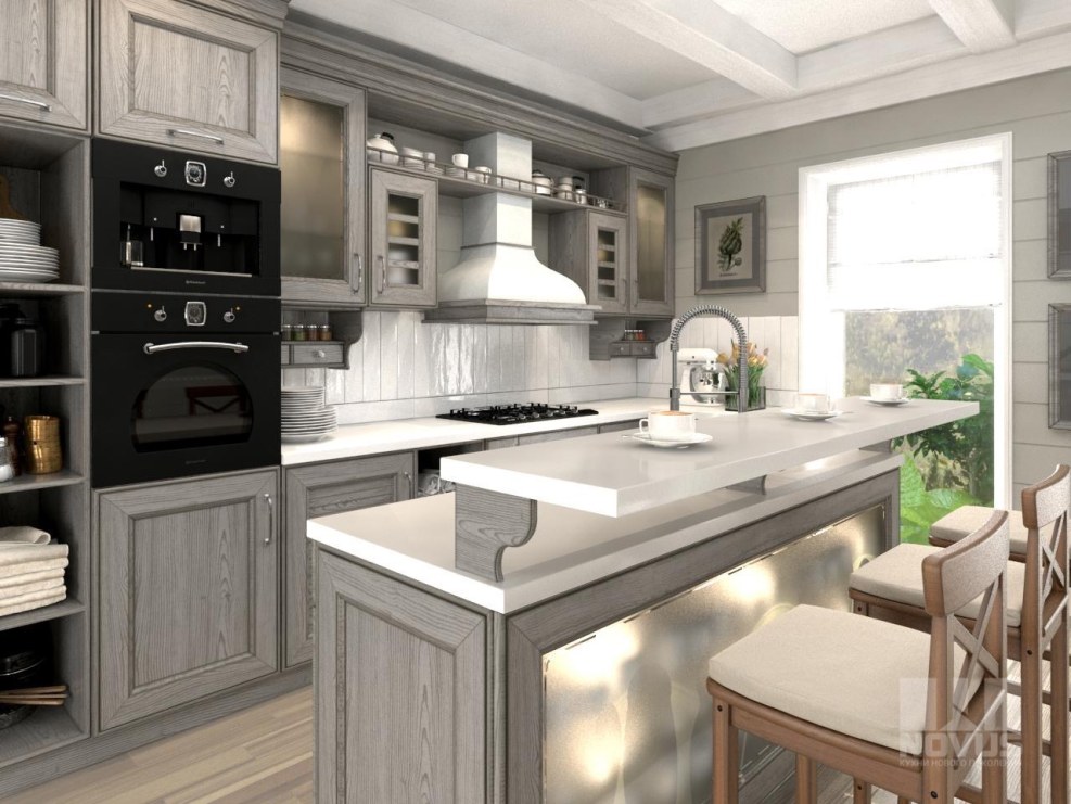 A kitchen from an array of wood