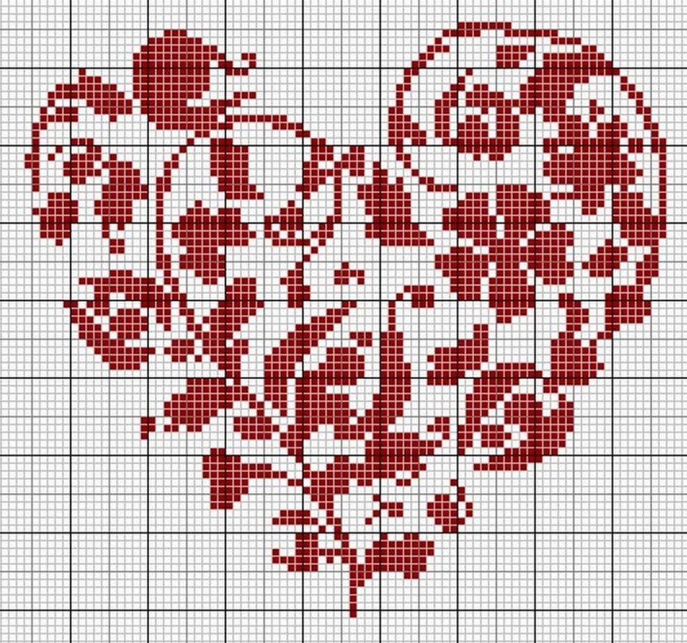 Cross embroidery heating pad on a kettle scheme