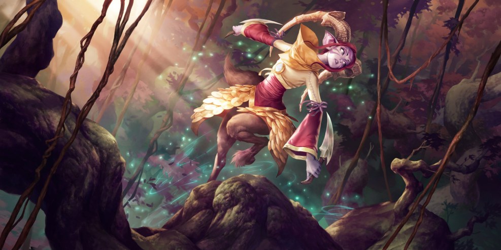 Girl in the forest in a dress Portrait