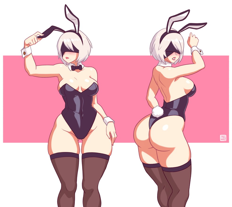 Hentai girl in a rabbit suit
