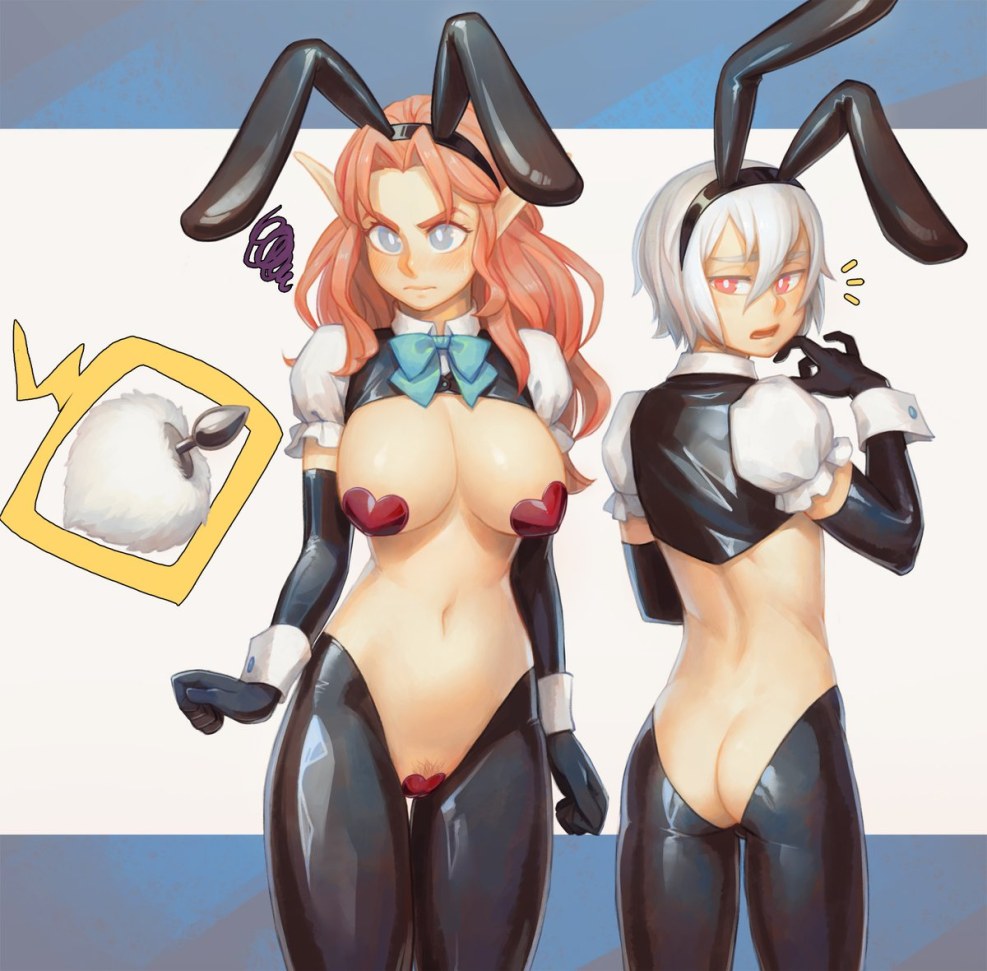 Hentai ladder in a costume bunny