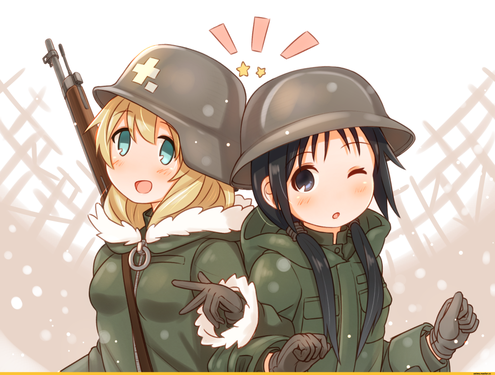 Anime campaign girls after the end of the world