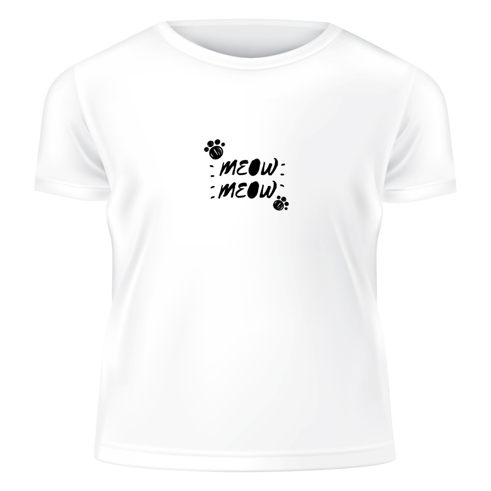 Meu meow and a piece of mittens