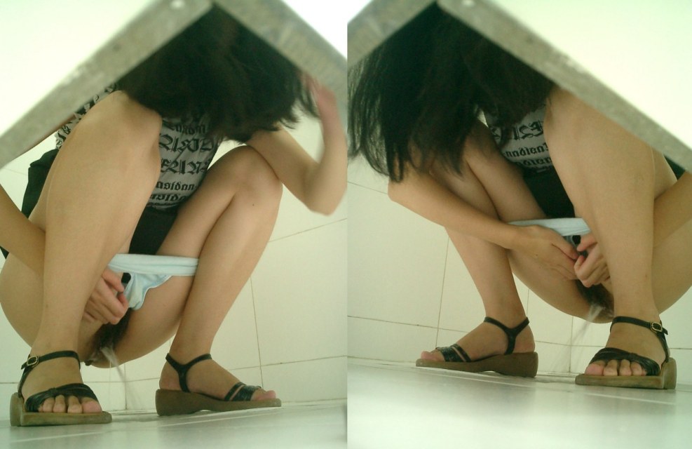 Hidden cameras in women's toilets Naked