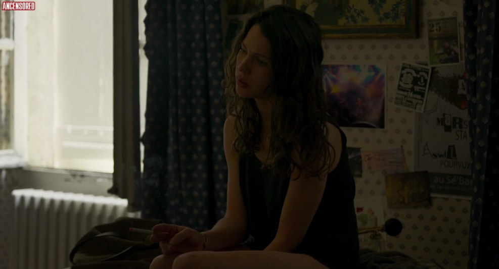 The guy hugs the girl