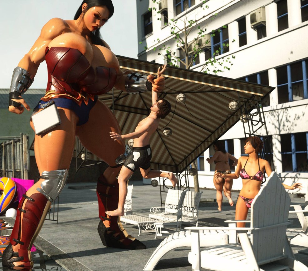 Big boobs 3d giantesses