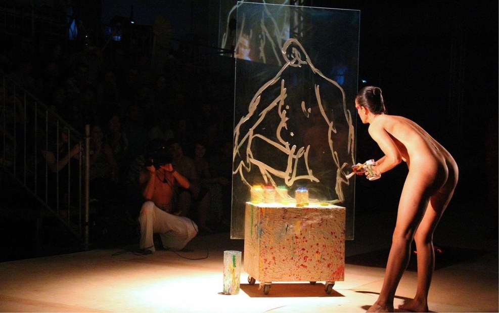 Erotic productions in the theater