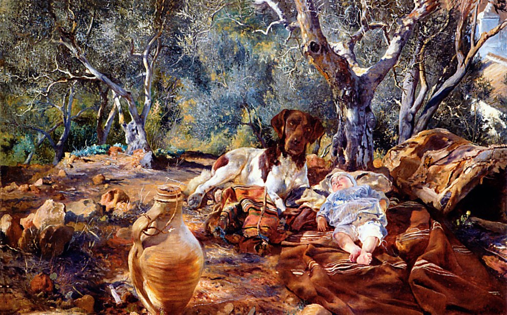 A man and feminine in bed