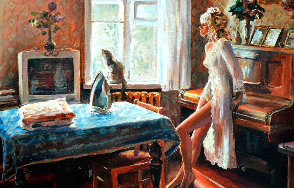 Beautiful girls in art art