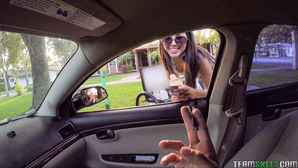 A rich girl with money