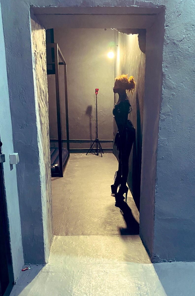 Anna in a latex suit