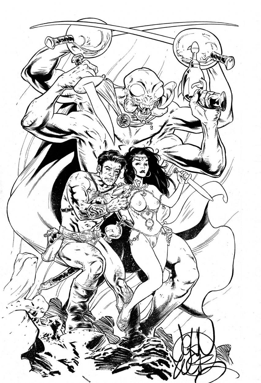 Dejah Thoris erotic comic book