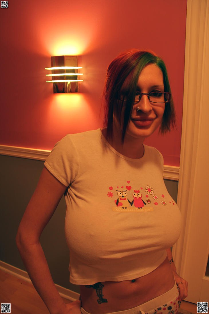 Ariane Saint in a dress