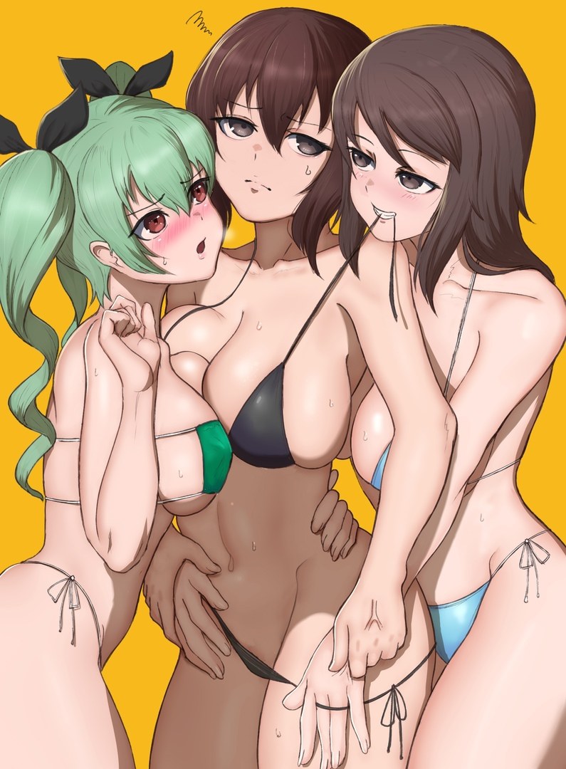 Girls und panzer futanari hentai фото 53