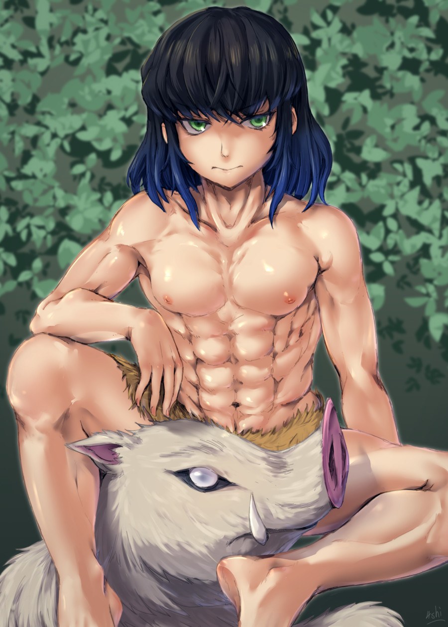 Tanjiro and a foreigner