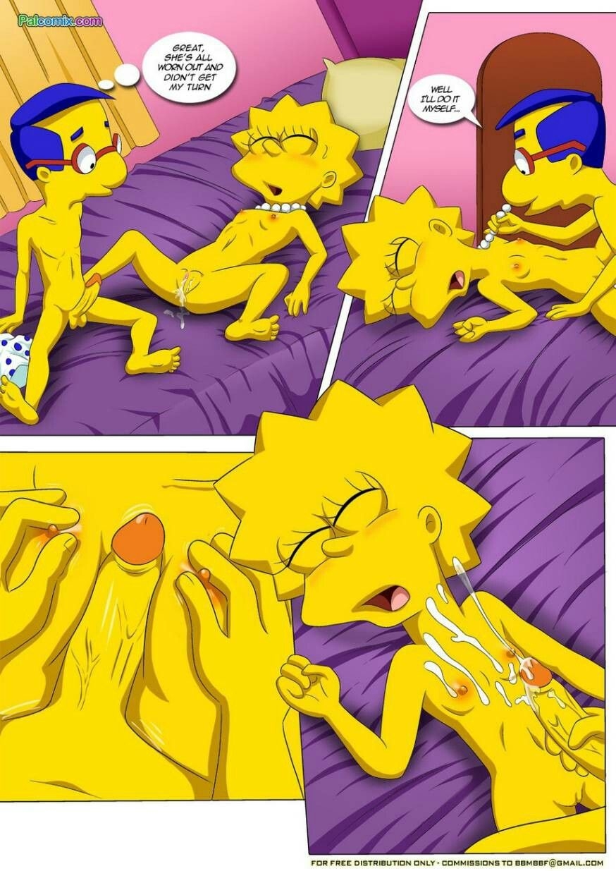 Simpsons Bart and Lisa Pissing