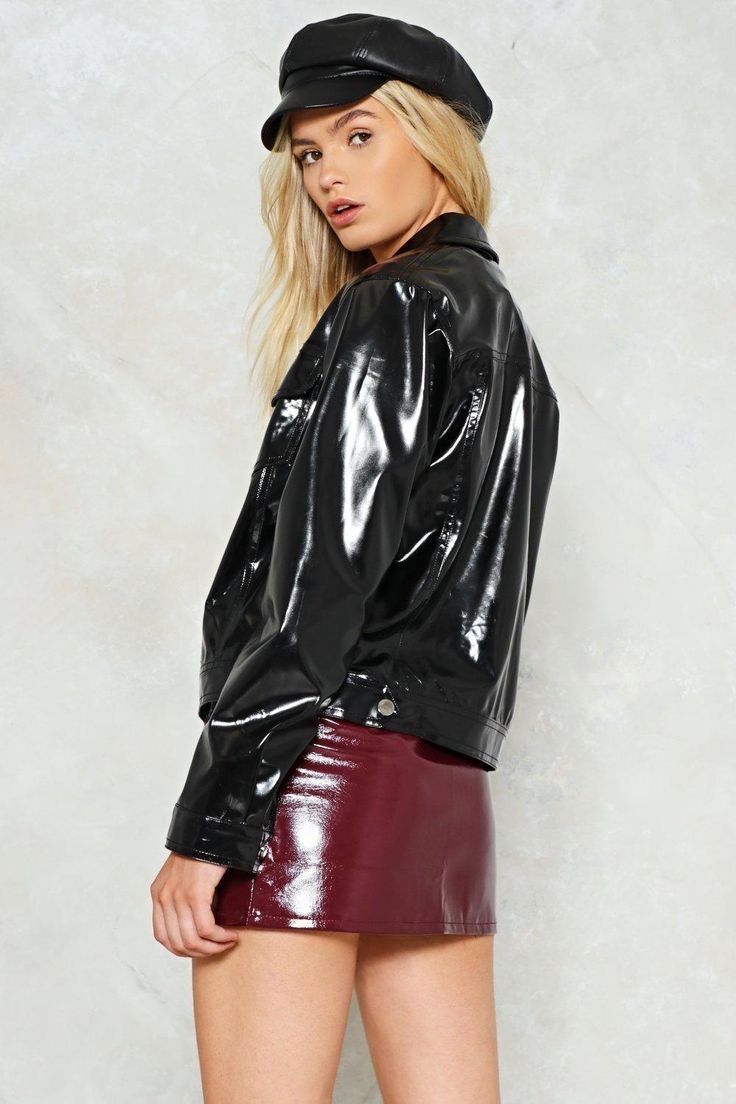 Girls in leather jackets Sexy