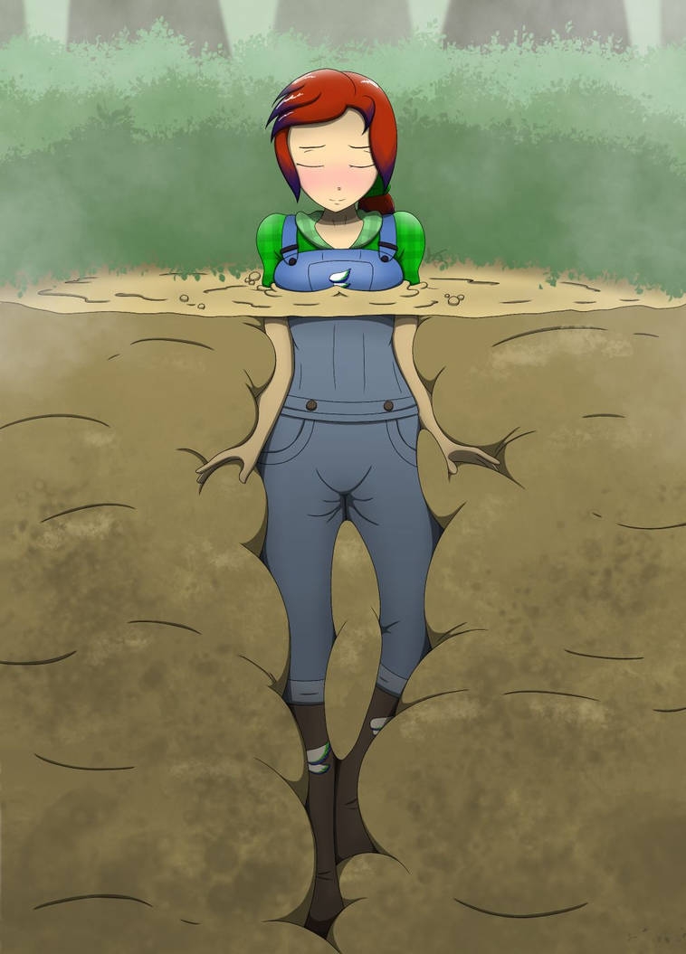 Girl with black sand studio