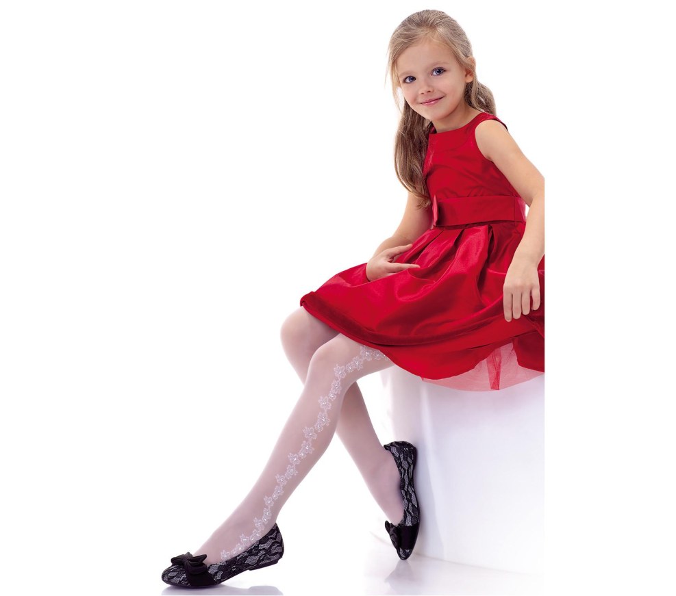 Red -haired girl on a bicycle