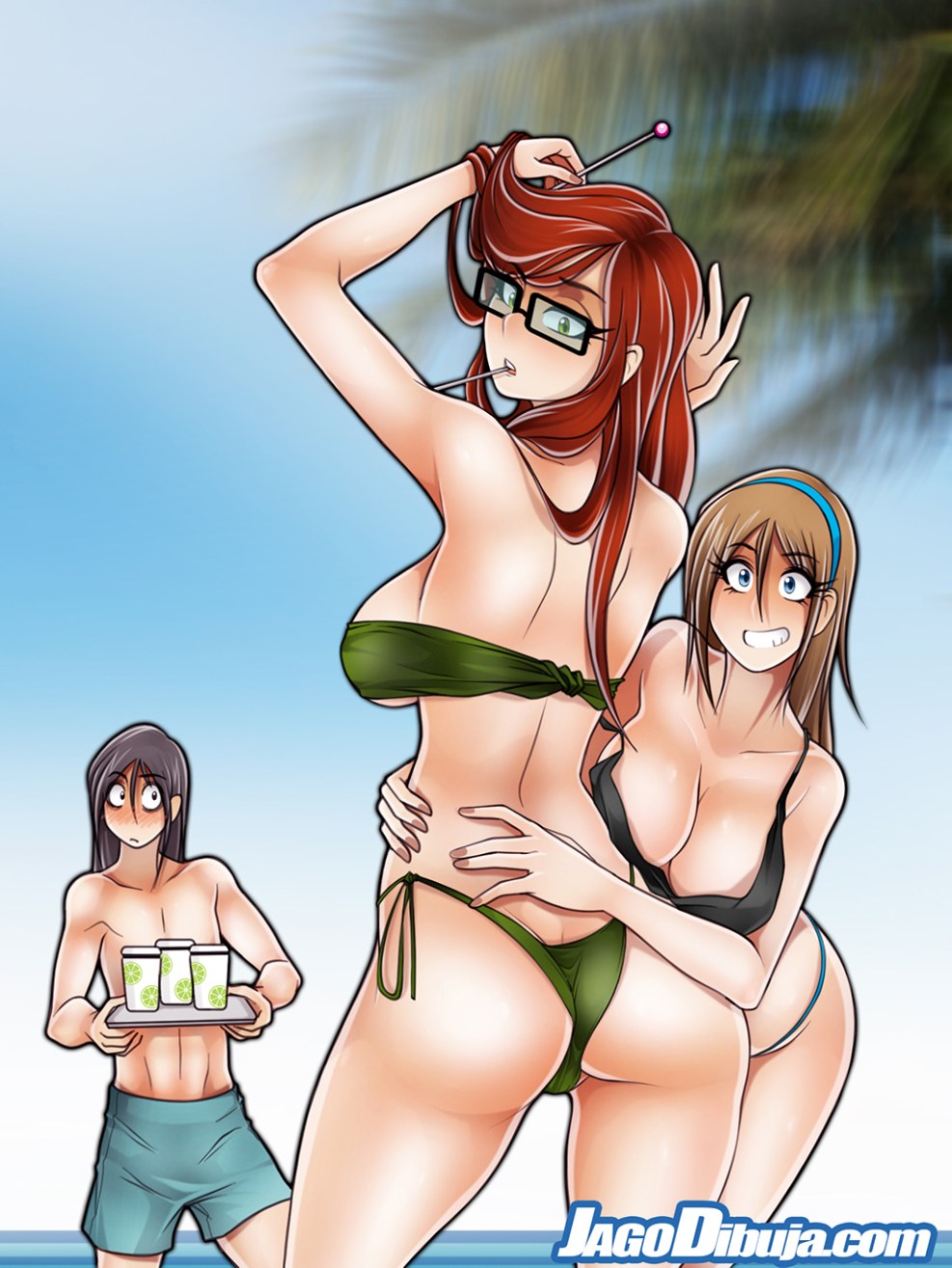 Living with Hipstergirl and Gamergirl Erica Hentai 2020