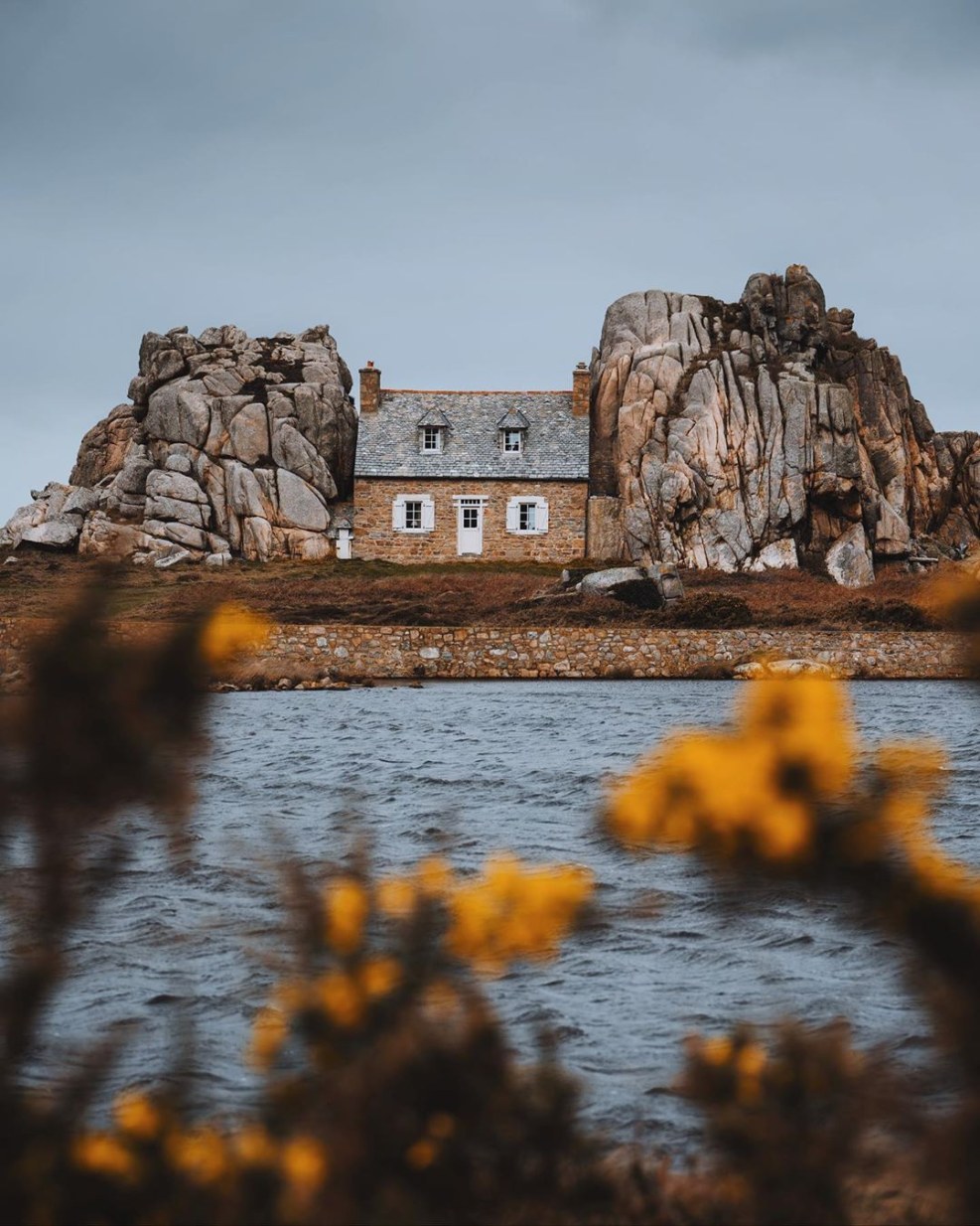 The house between the rocks