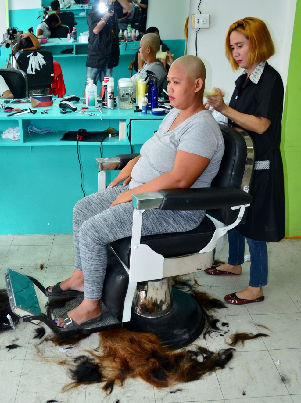 Bald porn actress Riley Nixon