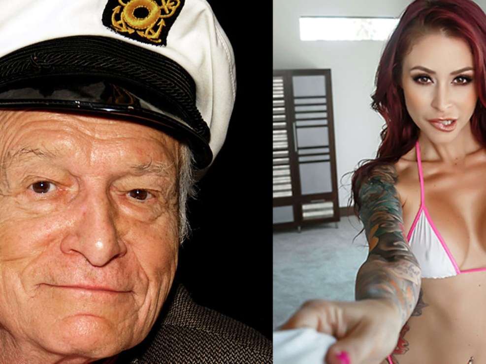 Irina Olkhovskaya in the Playboy mansion