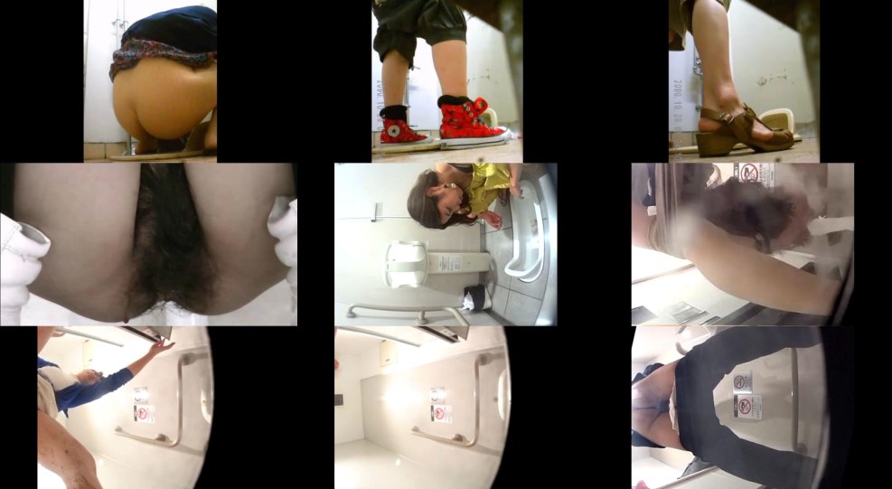 Hidden camera in women's toilet