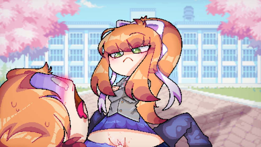 Friday Night Funkin Senpai X Monika R34 SEX