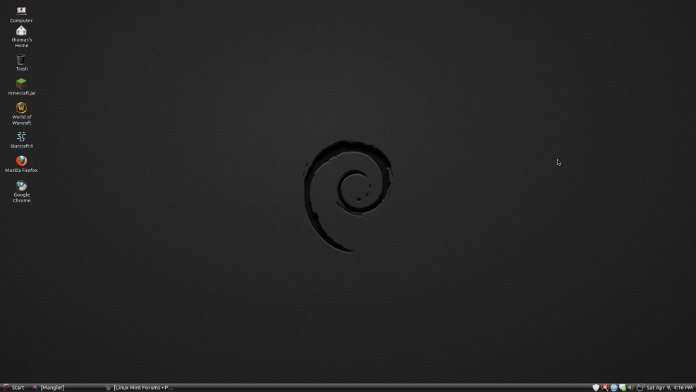 Linux Debian desktop