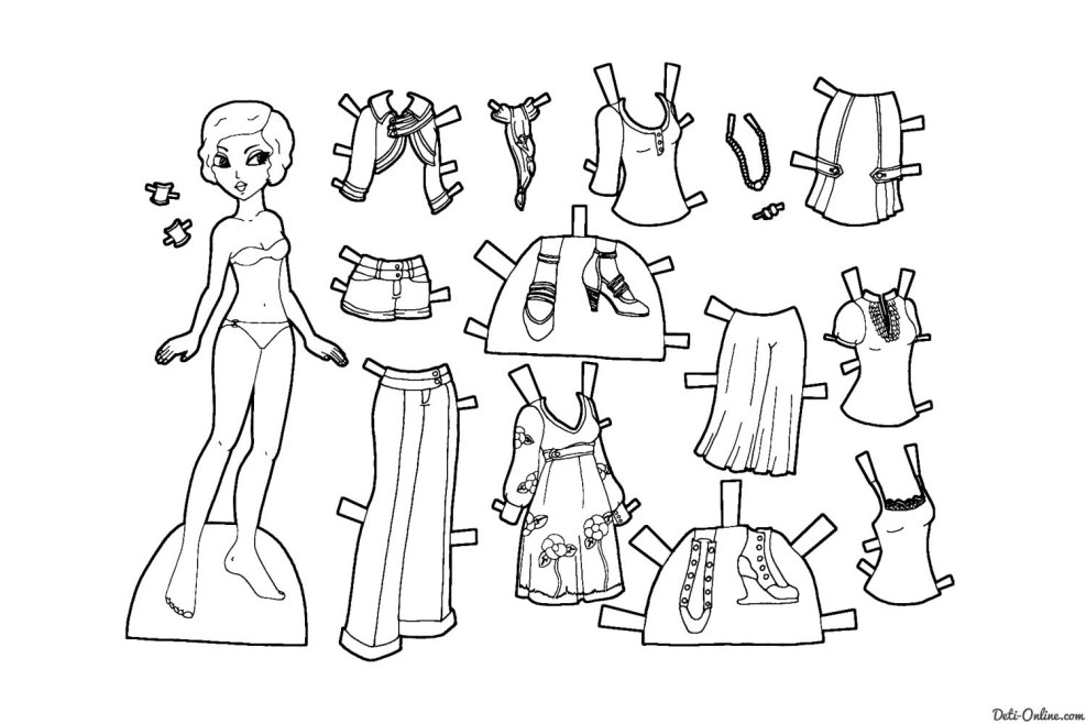 Painting a character in clothes