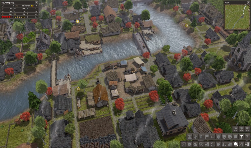 The red background is clean