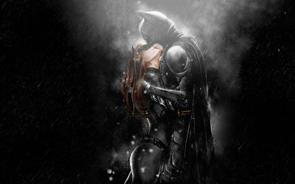 Batman and woman cat dark knight