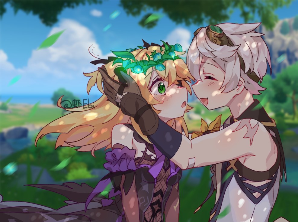 Bennett and Fishle Genshin