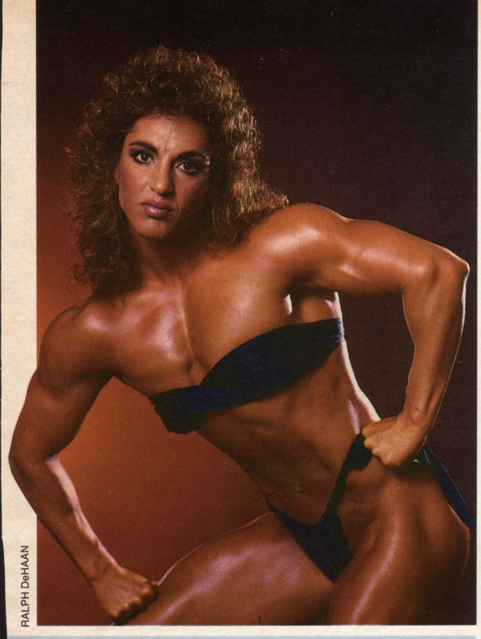 Rene Campbell in a swimsuit