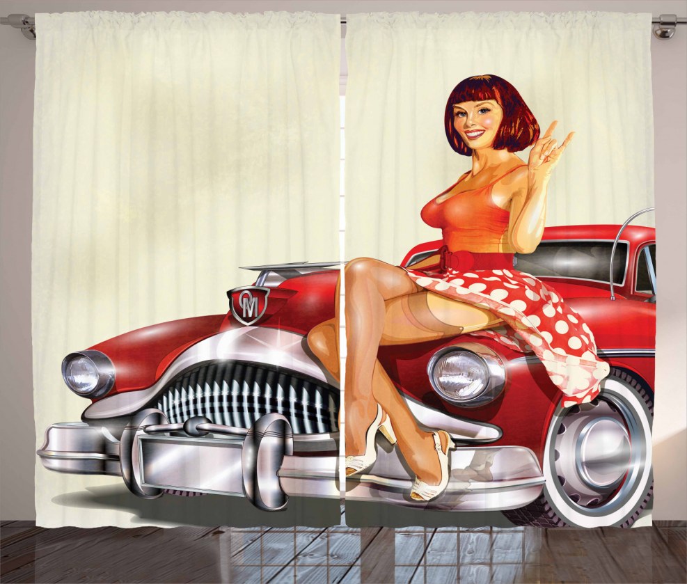 The painted beauty of the girl