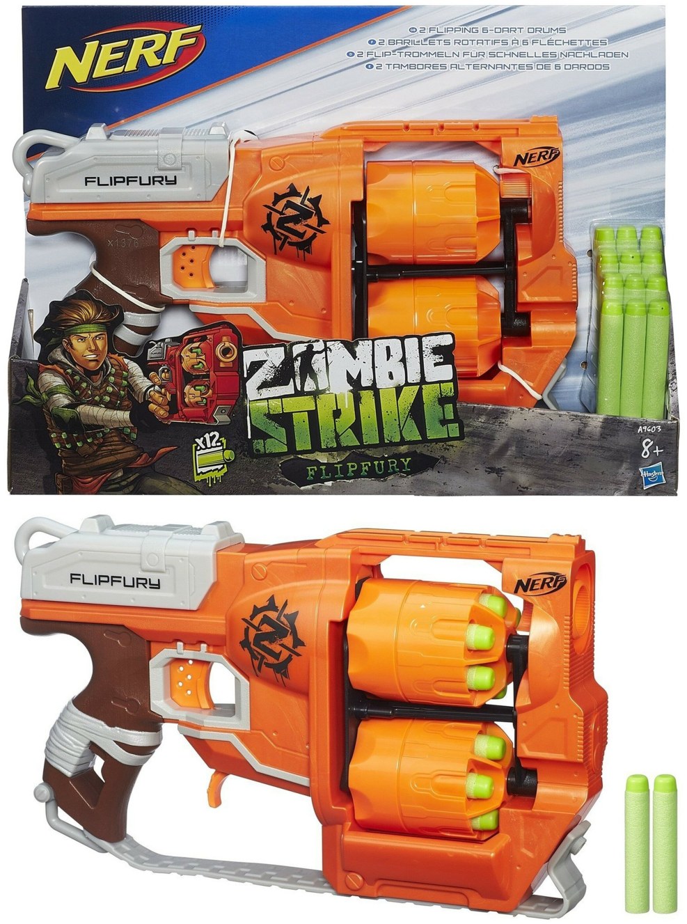 Blaster Nerf Zombie Strike Nogotugryl E6163