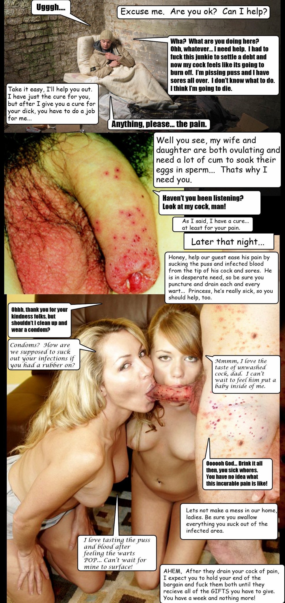 Rich Girl Homeless Caption