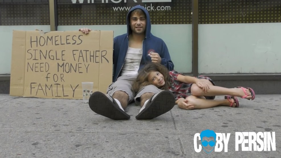 Homeless Sandra Hairy model