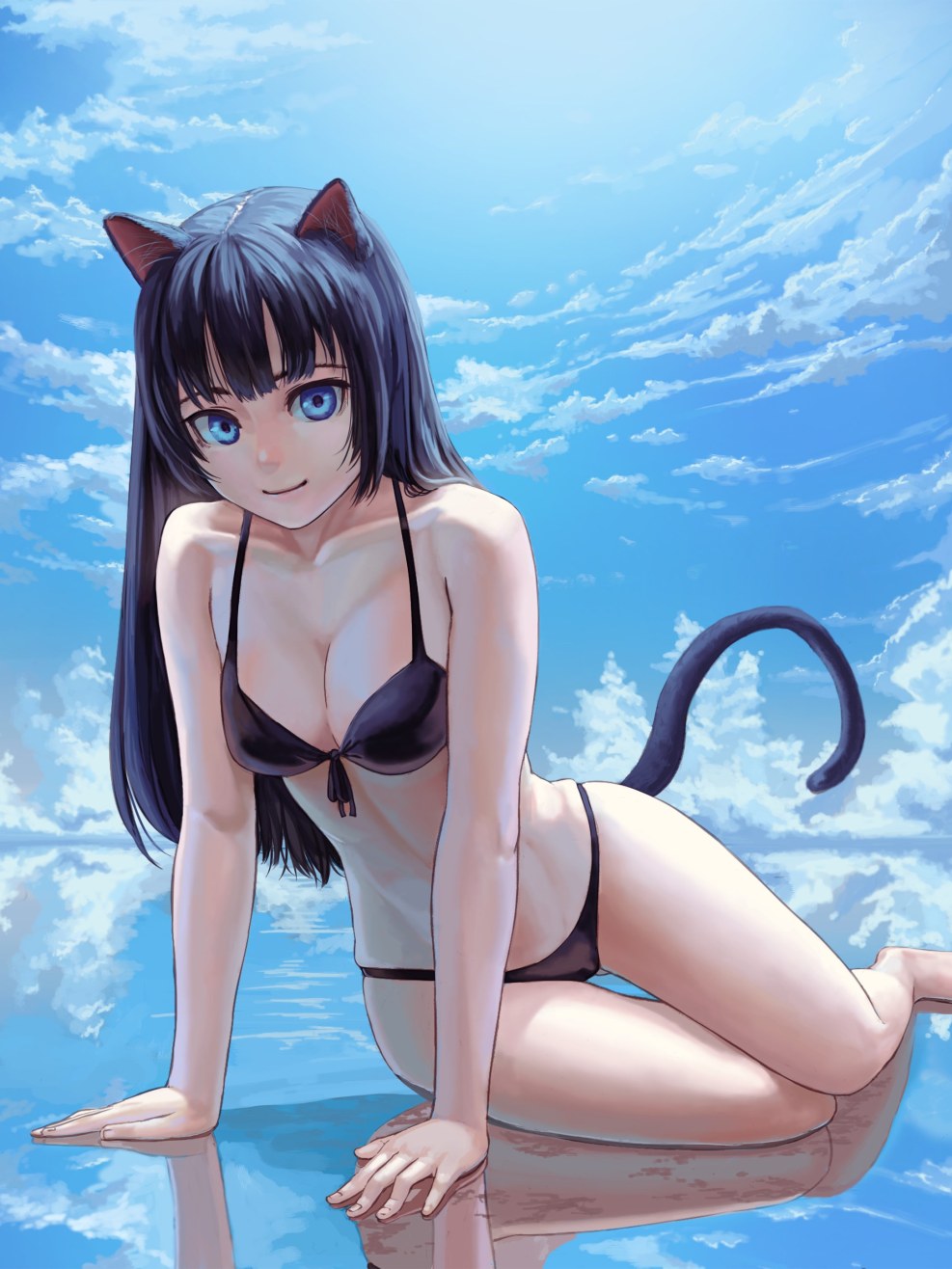Anime girls in swimsuits