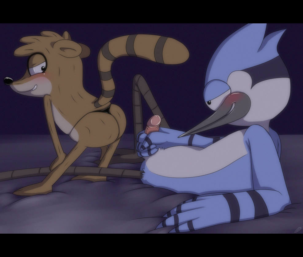 Mordecake and Rigby Naked