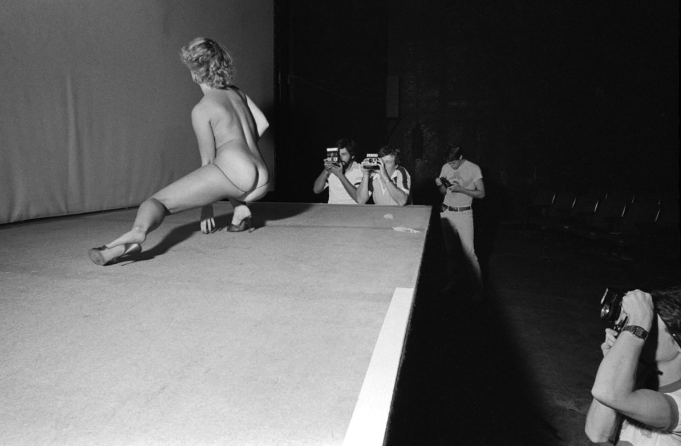 Big breast vintage striptease