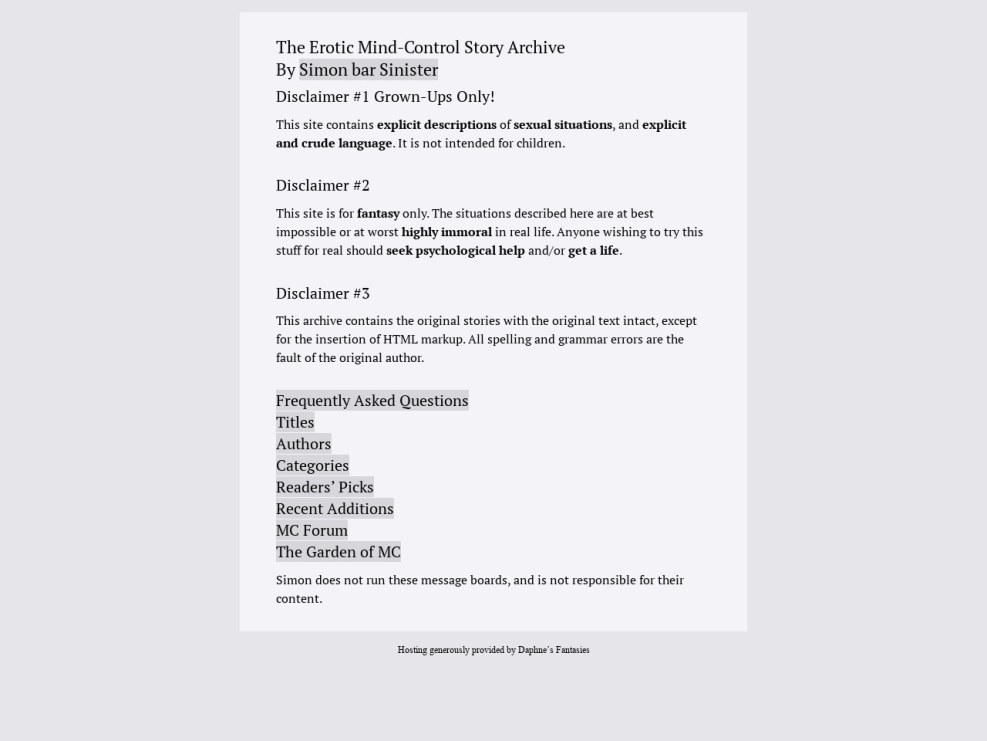 Mind Control coercion