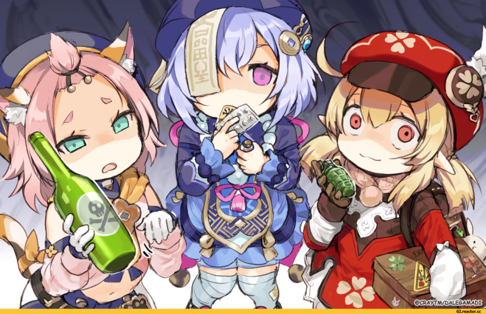 Genshin Impact Klee and Diona