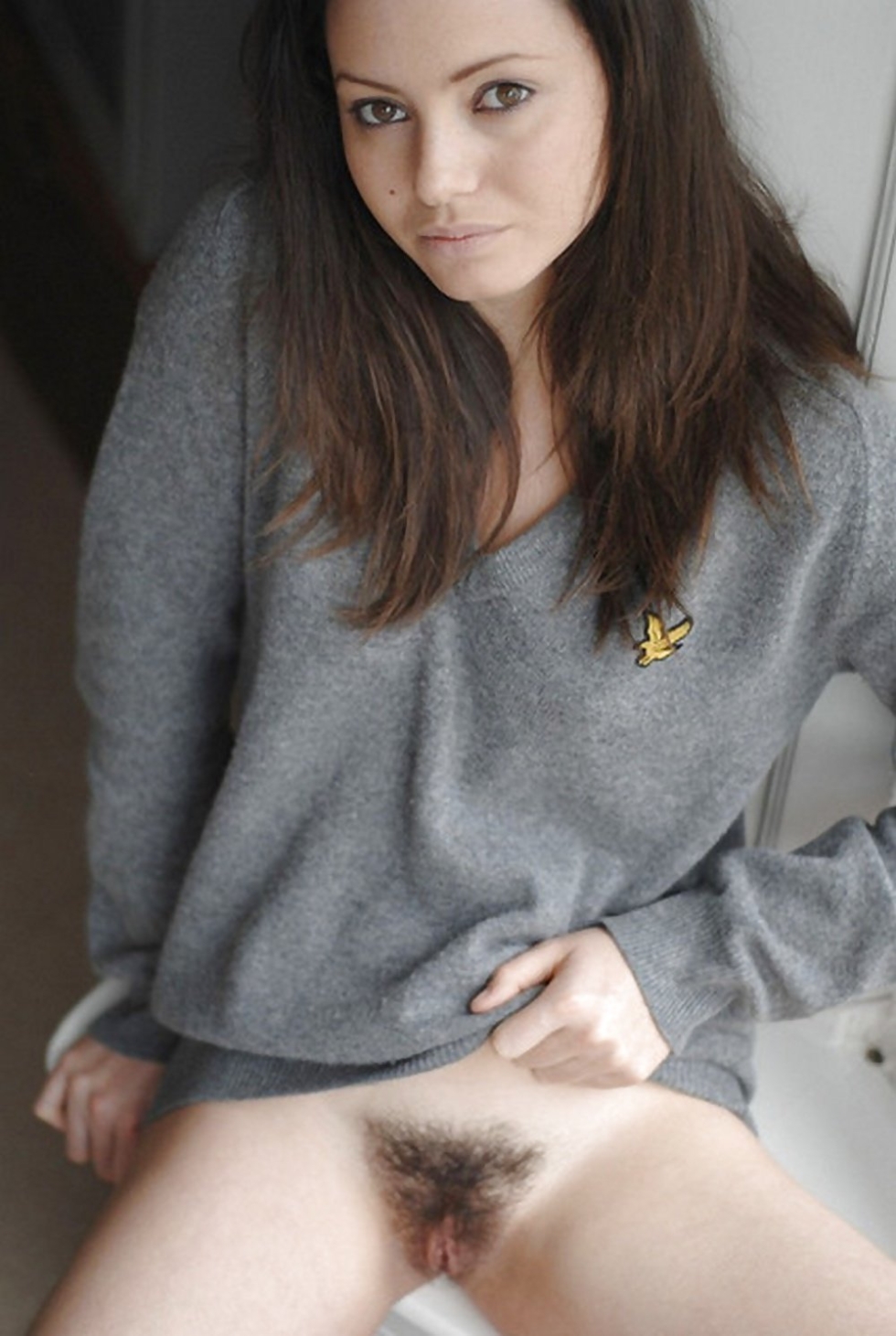 Girl in the dress XXX Hairy Pussy