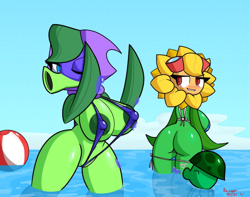 Plants VS Zombies Green Shadow Rule34 Tits