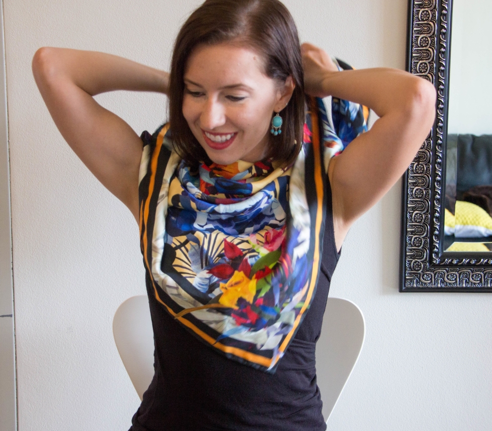 Abstract flowers painting