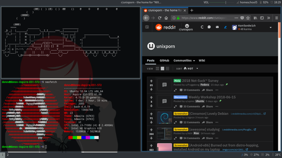 KDE Plasma Seven Black